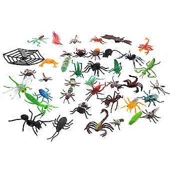 39pcs Fake Bugs Toy Mini Realistic Insects Toys Kids Toddlers