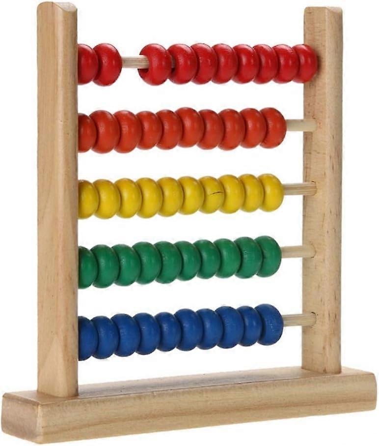 そろばん古典的な木製玩具,ビーズ数学教育カウンター玩具,ビーズカウンティングフレーム木製