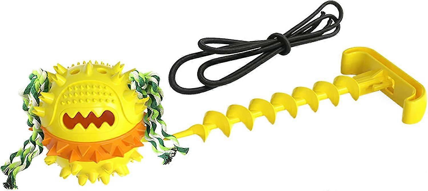 Rope Toys Pet Supplies For Dogstether Tug Outdoor Dog Toy Interactive Dog Toys Tug Of War Dog Puzzle Toys For Aggressive Chewers Yellow
