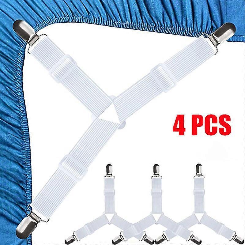 4Pcs Adjustable Bed Sheet Holder for Sheets Mattress Covers Sofa Cushion Covers Sheet Clips Sheet Clips Sheet Frame Fasteners