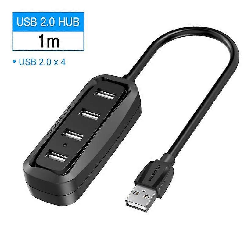 Vention USB 2.0 HUB 4 Port with LED Multi USB Splitter for Lenovo Macbook Pro Air Computer Accessories Laptop HUB USB 2.0
