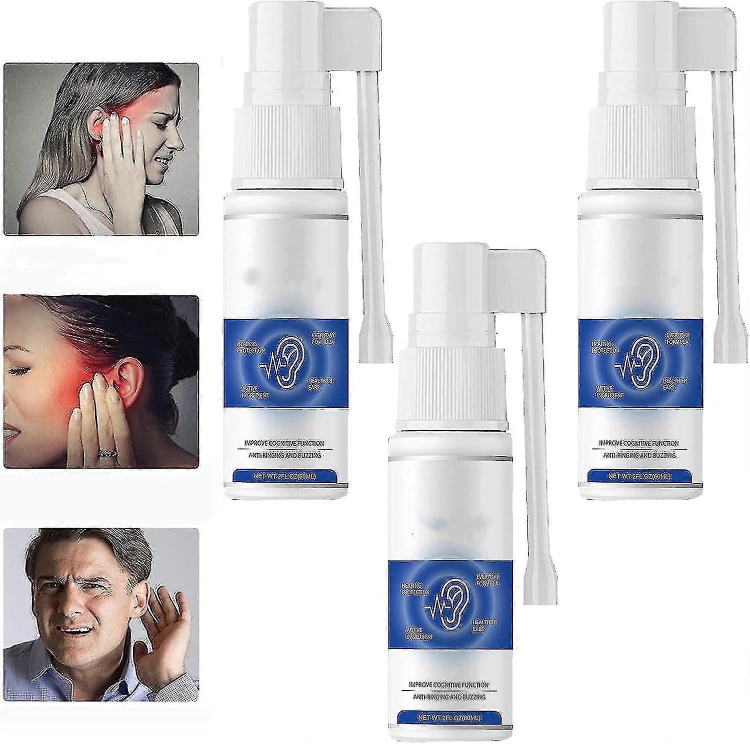 Tinnidrop Tinnitus Relief Spray, 60ml Σπρέι Ανακούφισης Εμβοών Ανακουφίζει από εμβοές, πλάτη αυτιού, δυσφορία αυτιού, σπρέι καθαρισμού κεριού Tw