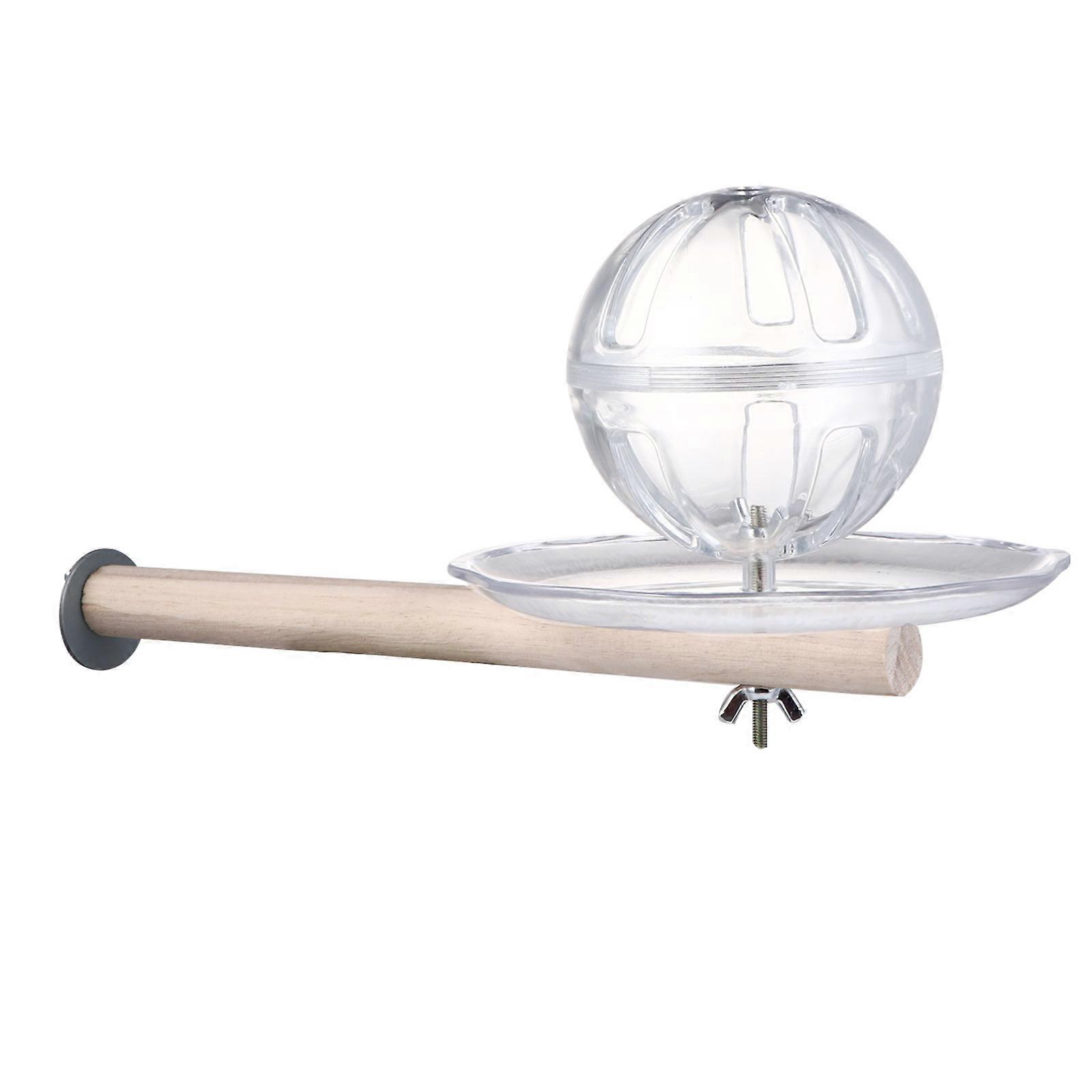 1 Set Food Foraging Ball On the Stick Bird Feeder for Parakeet Cockatiel Conure