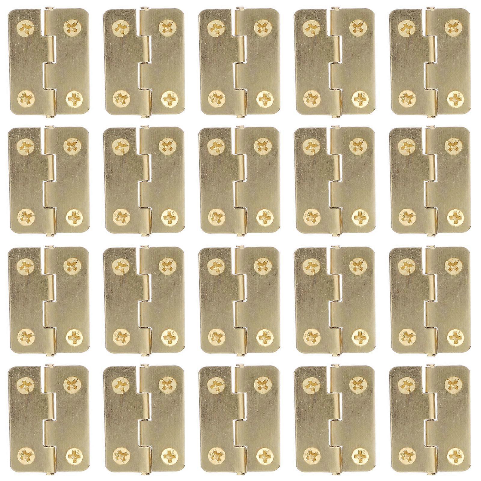 20pcs Small Hinge Bird House Hinge Iron Folding Hinge Replacement Accessory