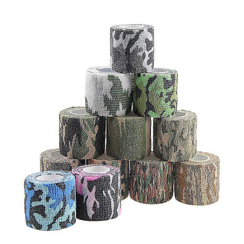 4.5m Camo Elastic Self Adhesive Sports Bandage, Protector Knee Finger Ankle