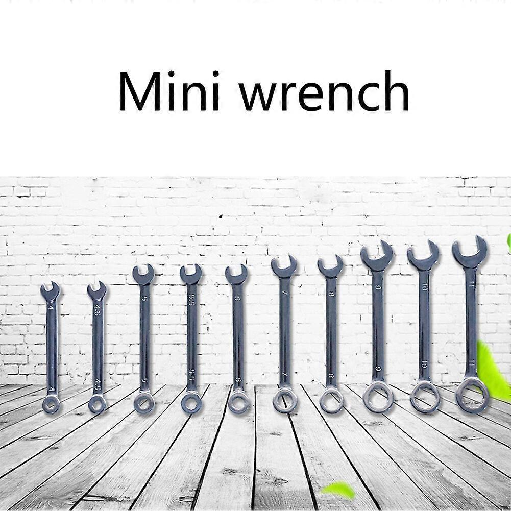 100% New Upgraded 10pcs Mini Spanner Wrenches Set British/Metric - Pocket Key Ring Spanner - Explosion-proof