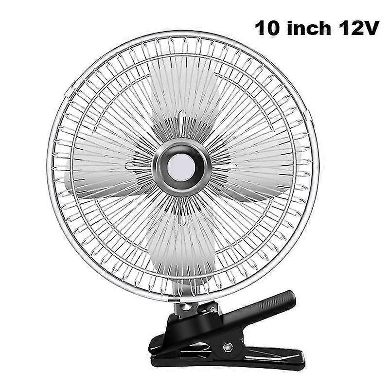 חדש 12/24v רכב ואן הום 2 מאוורר זרימת אוויר מהיר עם קליפ קיץ מאוורר קירור חשמלי מצנן אוויר לרכב משאית שחור 6 אינץ '