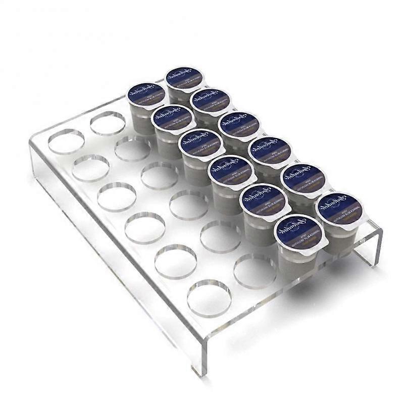 Transparent Acrylic Coffee Bean Bar Storage Rack Capsule Display Rack Drawer Storage Arrangement Tray K Cup Bracket Can Hold 24