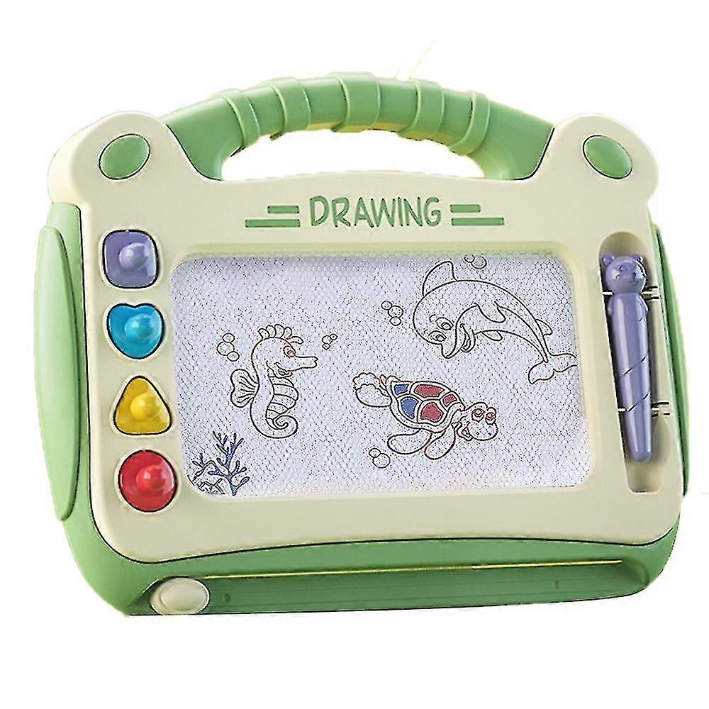 لوحة رسومات الشعار المبتكرة المغناطيسية المتوافقة ، لوحة الرسم المغناطيسية القابلة للمسح هدية للأطفال الصغار (الوردي / الأزرق / الأخضر) لوحة الكتابة على الجدران لوحة الكتابة