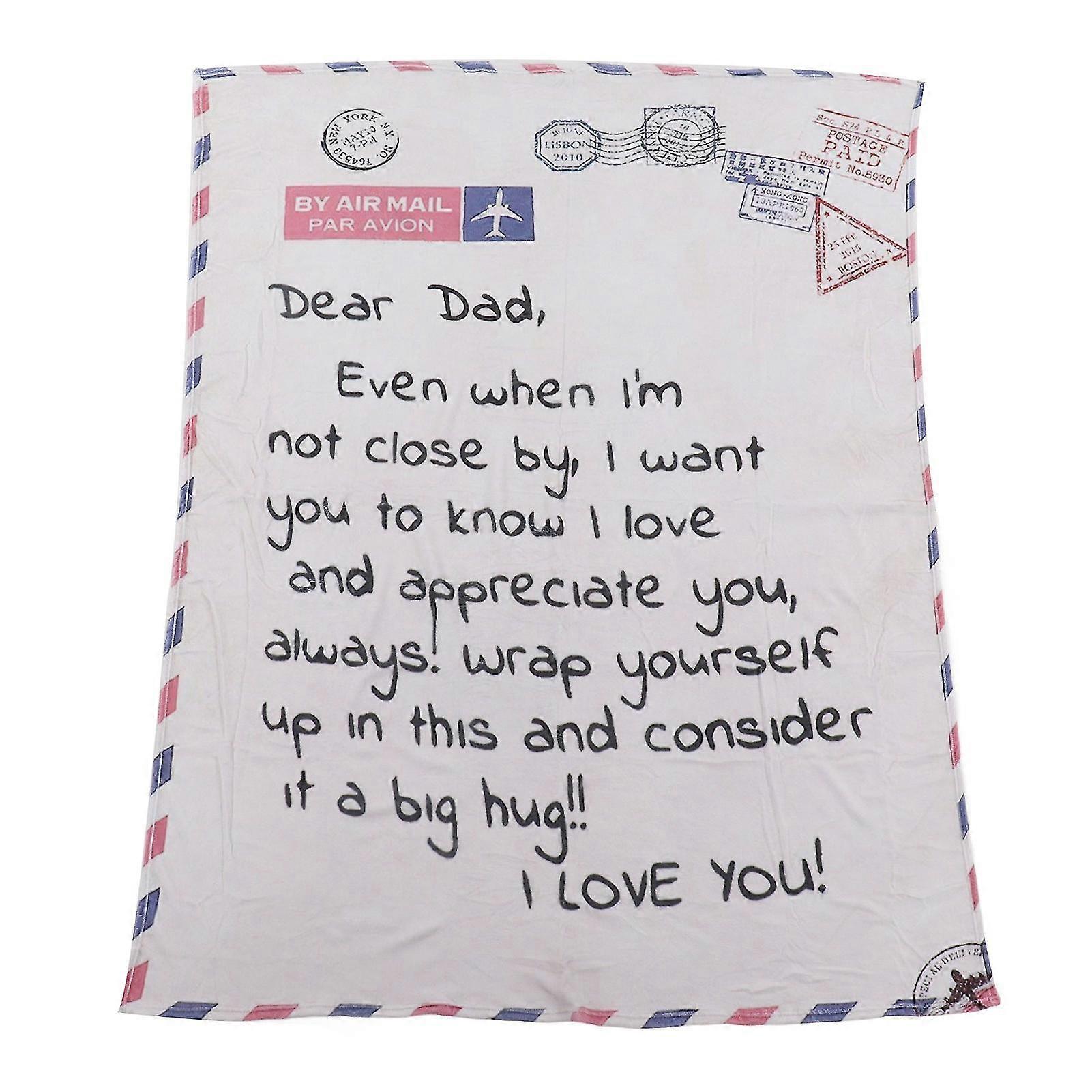 Envelope Blanket Multifunctional Personalized Soft Skin Friendly Polyester Throw Blanket For Father