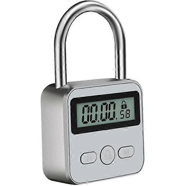 Smart Time Lock, Metal Time Lock, Up To 99 Hours, With LCD Display, Time Manager, Unlock Only When Time Is Up -Self-discipline lock