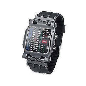 Fash Men Digital Watch Binary Fash Sport Wristwatches