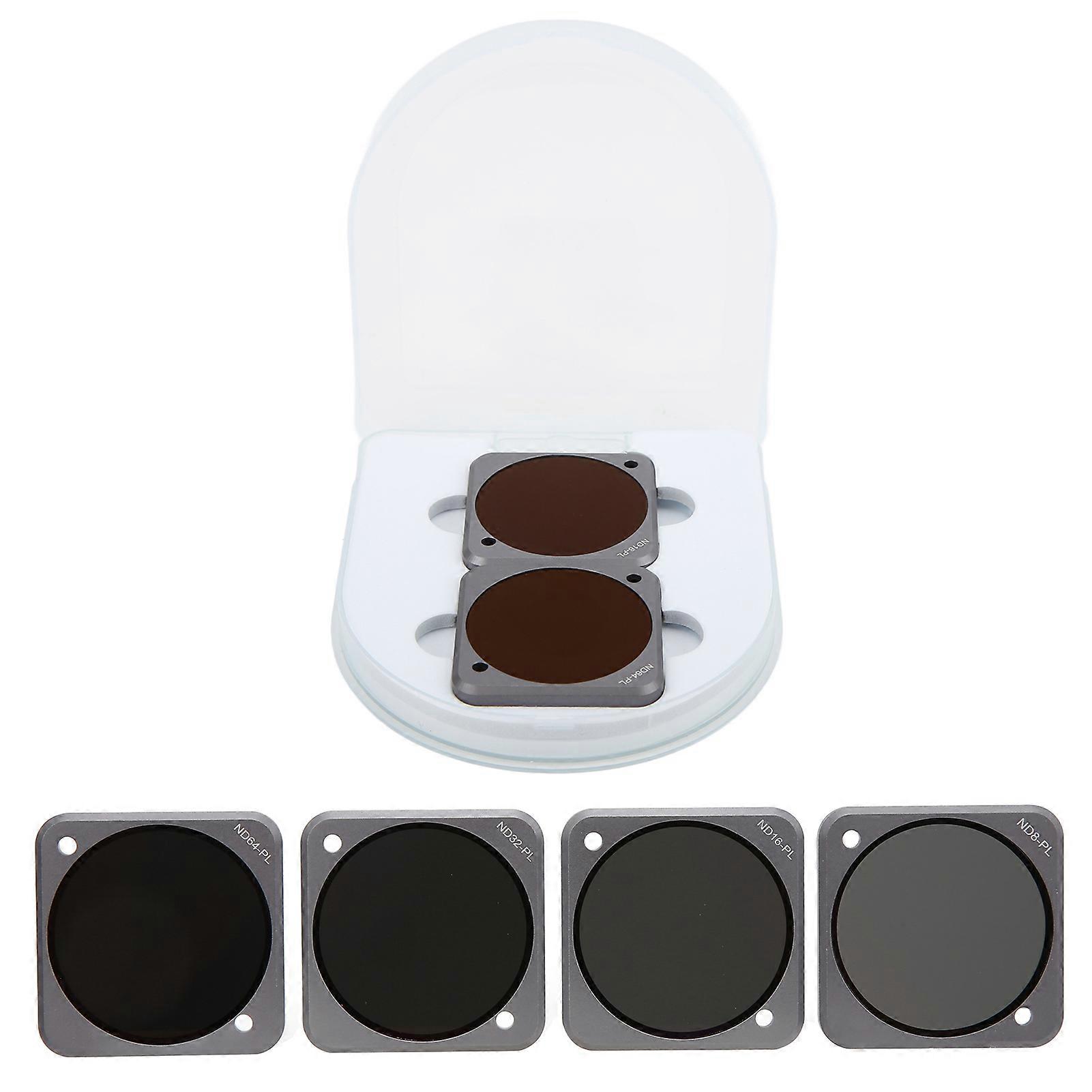 Junesta 4 in 1 NDPL Filter ND8‑PL ND16‑PL ND32‑PL ND64‑PL Filters for DJI Action 2 Camera