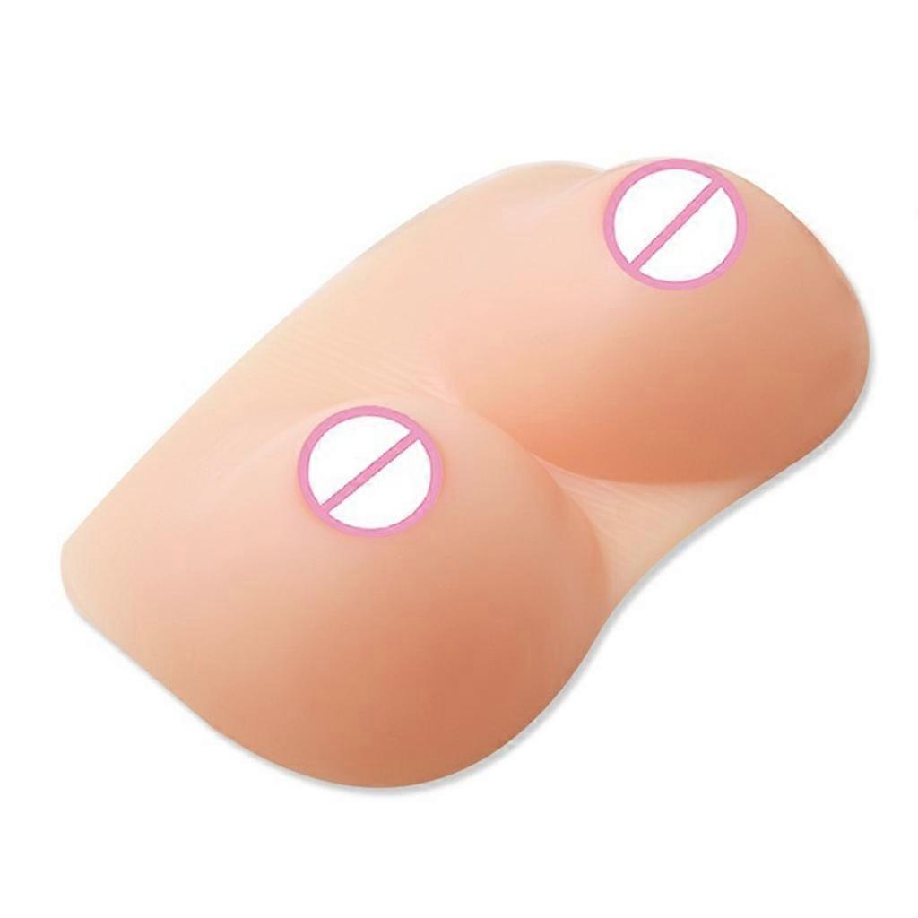 Strap on Breast Forms Silicone Fake Breastplate for Crossdressers Mastectomy Prosthesis Adjustable Straps
