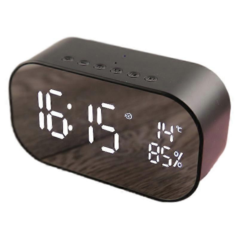 Alarm clock clock display audio wireless bluetooth bass creative desktop bedside speaker