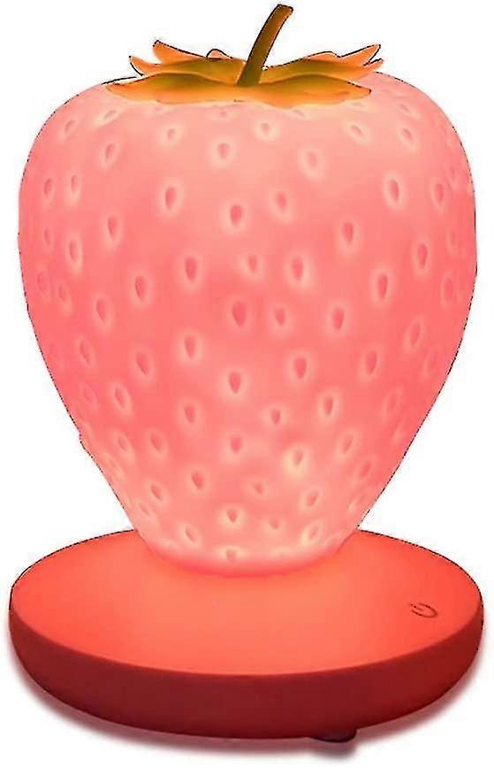 Strawberry Night Light Led Color Changing Cute Table Lamp Festival Decor Gift