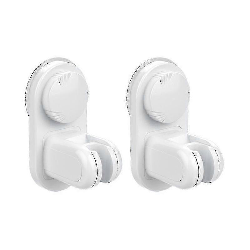 2 Wall Mounted Shower Brackets Bathroom Adjustable Suction Cup Holder Shower Head Shower Base 5 Ang