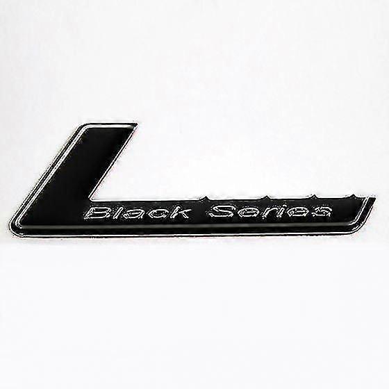 Black Series Black Boot Trunk Emblem Badge Stick On For All Mercedes Amgs Boris