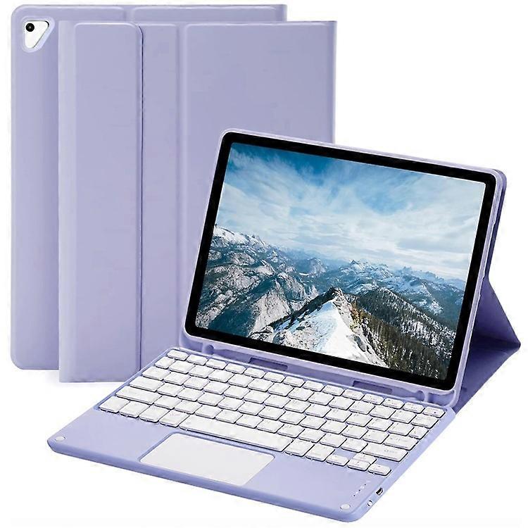 Compatible For iPad 9.7-inch (2017)/(2018)/Pro 9.7 inch (2016)/Air 2 Detachable X7 Bluetooth Keyboard Case with TouchPad Soft Leat