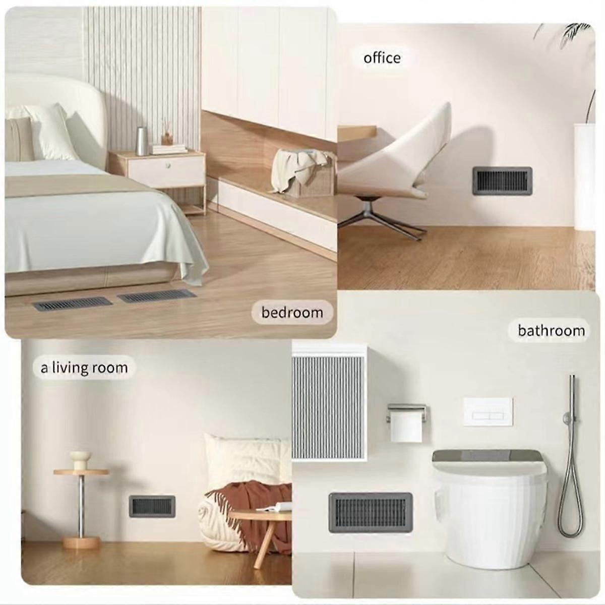 2pcs Floor Vent Covers with Air Vent Filter Mesh 2pcs,Heat Air Vent Covers Floor Vent Covers for Fl