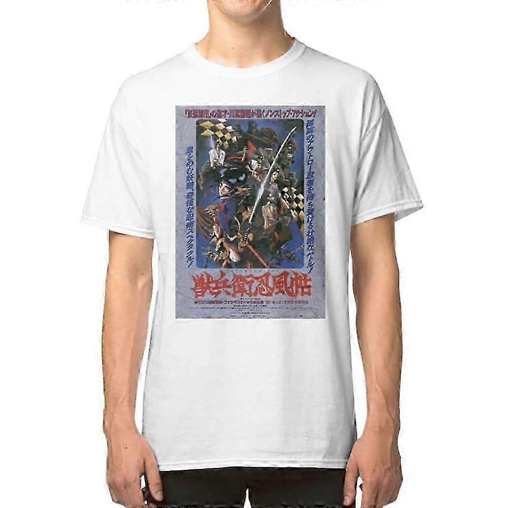 Ninja Scroll 1993 Japanilainen elokuvajuliste Art T-paita Retro design