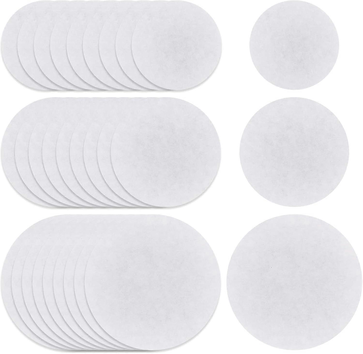150Pcs White Quantitative Filter Paper Circular 3 Style Cellulose Filter Paper 70mm 90mm 110mm Laboratory Funnel Filter Paper Particle Retention Mediu