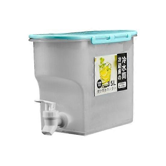 3.5L Cold Kettle Beverage Dispenser with Faucet BPA-Free High Temperature Resistance Iced Tea Juice Drink Jug for Party Kitchen