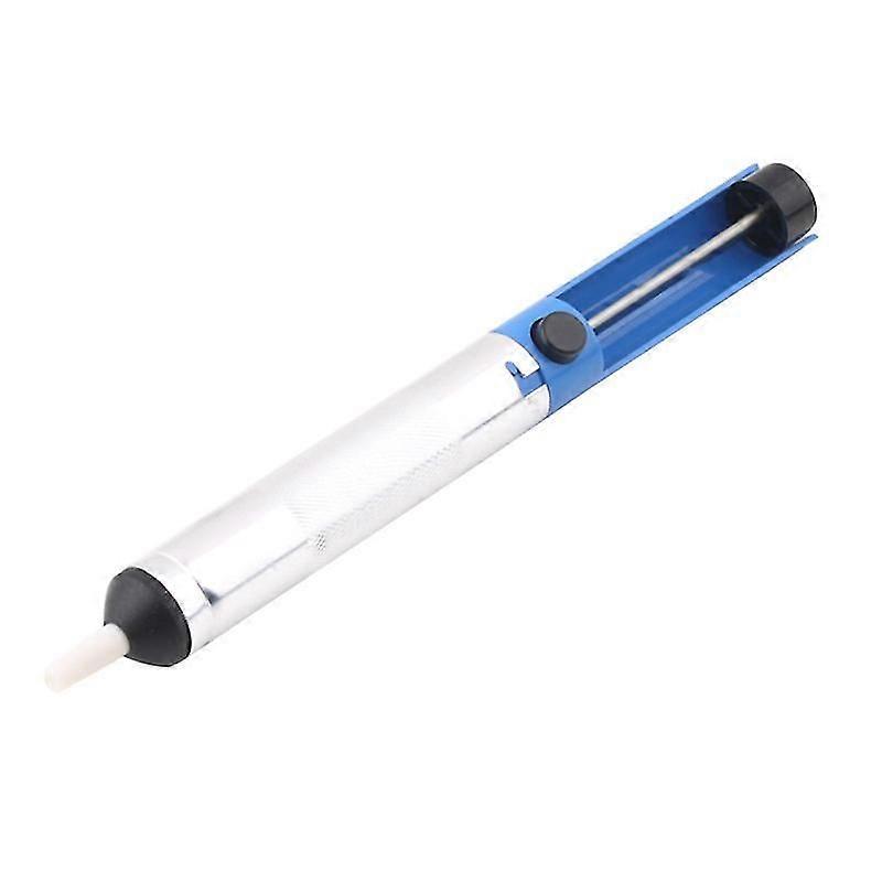 Solder Sucker Desoldering Pump Tool Removal Vacuum Soldering Iron Desolver With Spring-loaded Plunger(blue)(1pcs)
