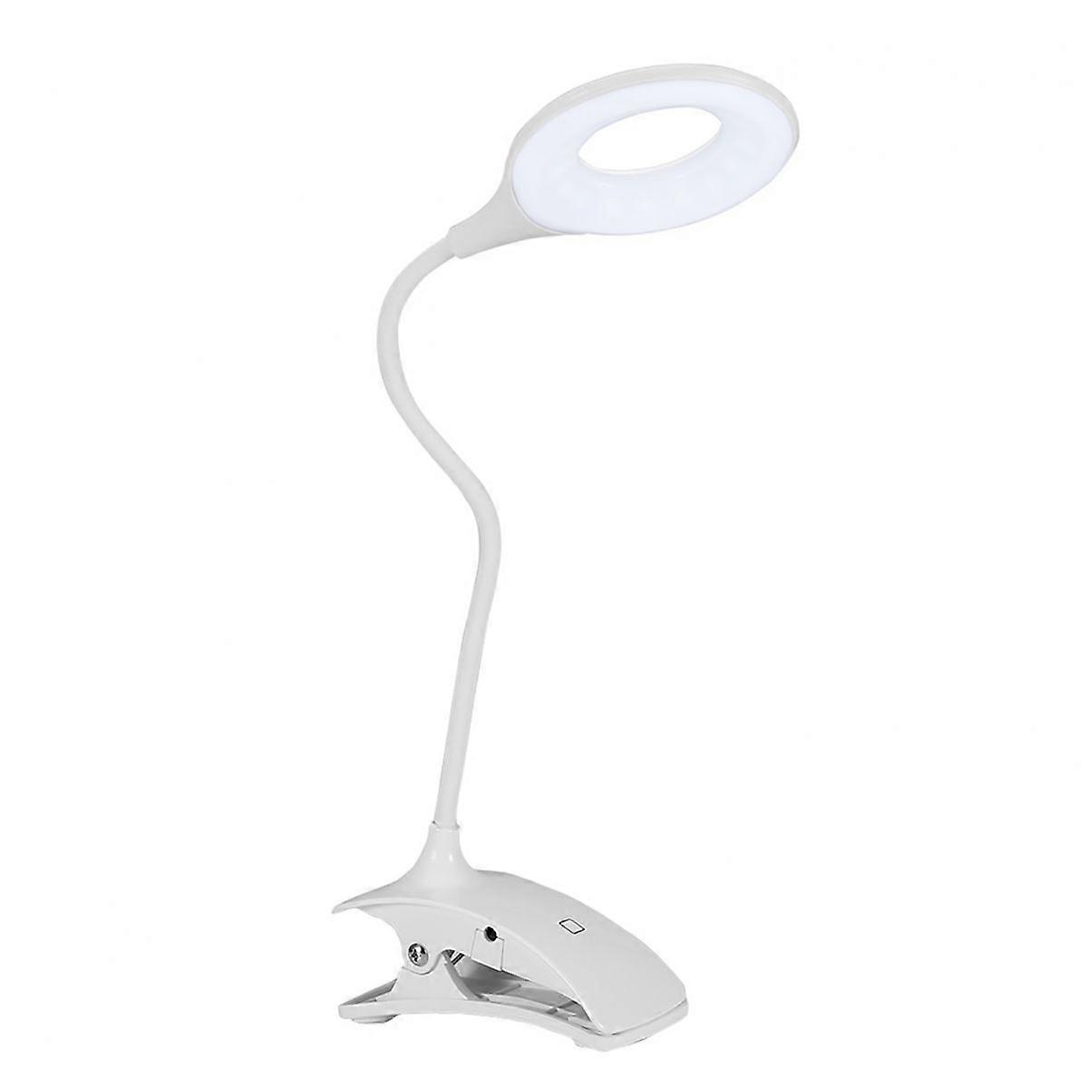 USB Clip Bed Lamp, Dimmable Reading Lamp with Switch, with Cable