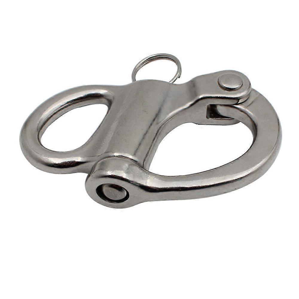 Snap Shackle Quick Release Stainless Steel Fixed Shackle Anchor Boat Rigging with Round Ring