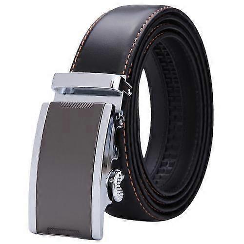 Black Men's Elegant Belt Bonded Leather Comfortable