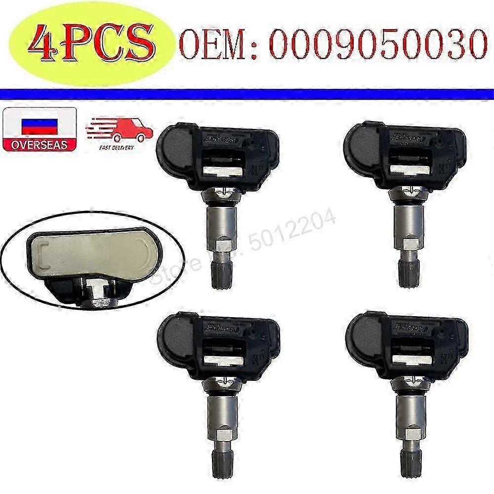 4 st / parti bil 670002790 TPMS däcktryckssensor Monitor 433mhz för Mercedes Gla X156 A0009050030 0