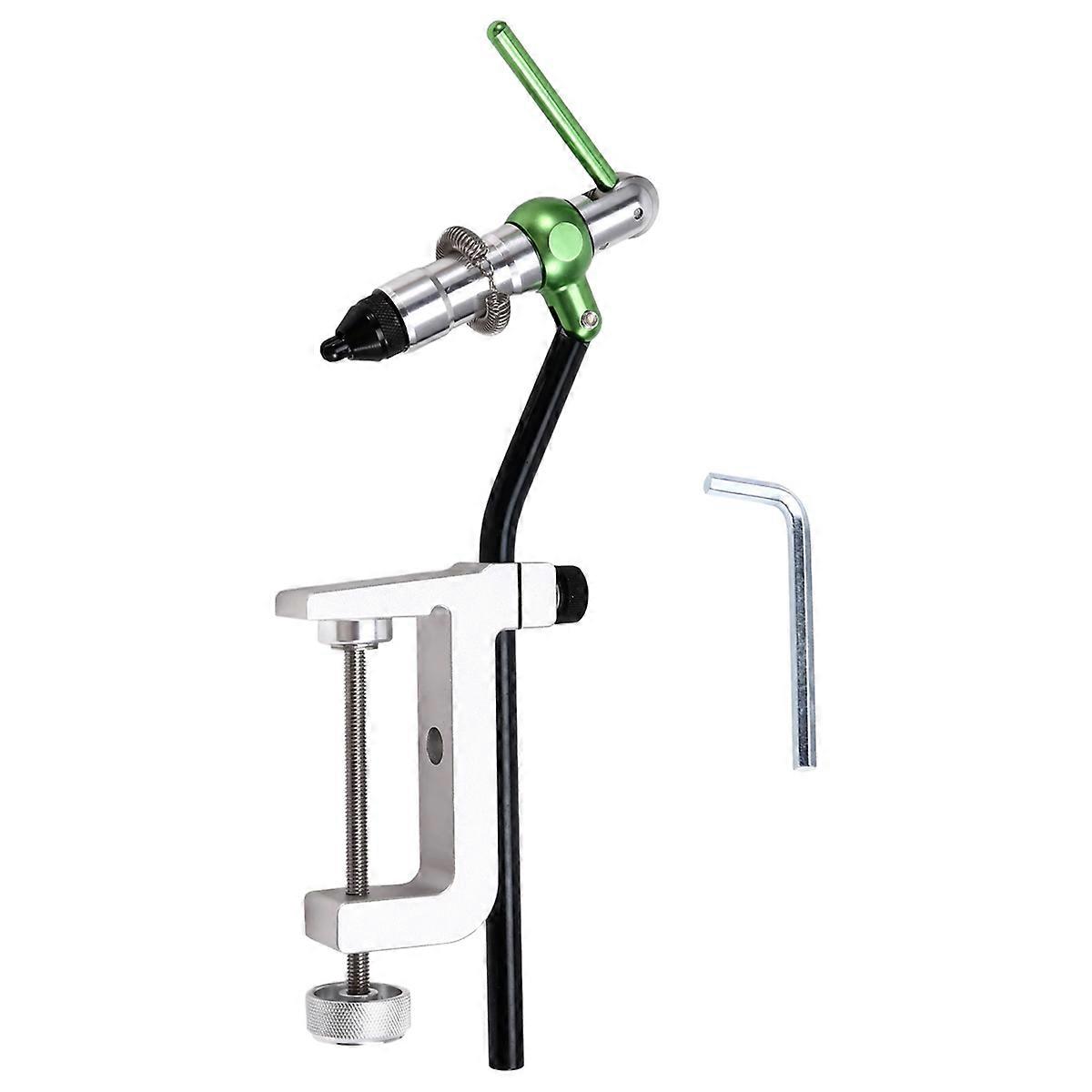 360 Rotation C-Clamp Vise Jigging Assist Hook Binding Vise Hardened Steel Jaw Fly Tying Vise Fishing Lure Making Tool