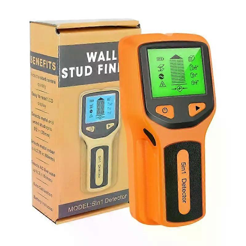 In 1 Stud Finder Wall Wood Scanner Metal Wire Cable Detector Pipe Tester Meter Electric Automatic Alarm Stud Finder