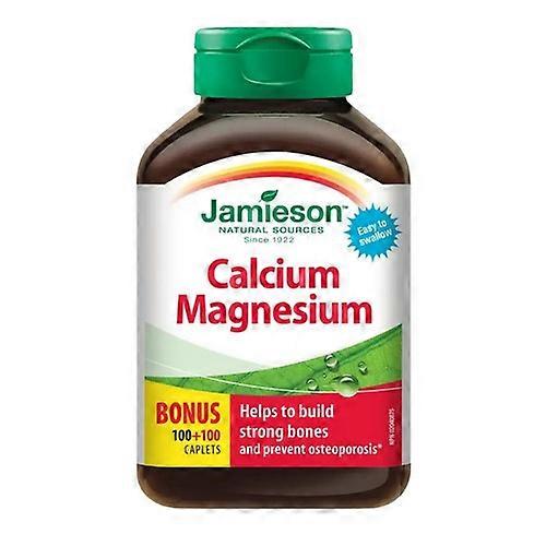 Jamieson Vitamins Calcium Magnesium Bonus Size, 200 Caplets