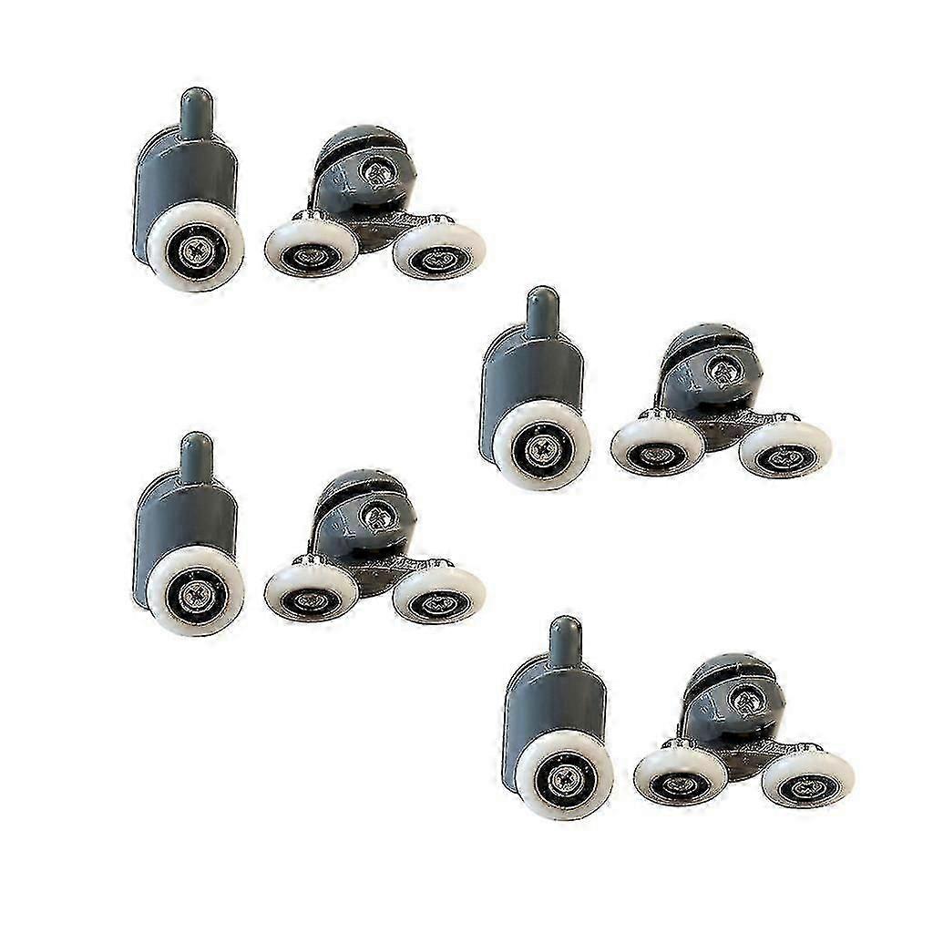 8 Pack Smooth Shower Door Runners Replacement 4 Upper Rollers 4 Bottom Rollers