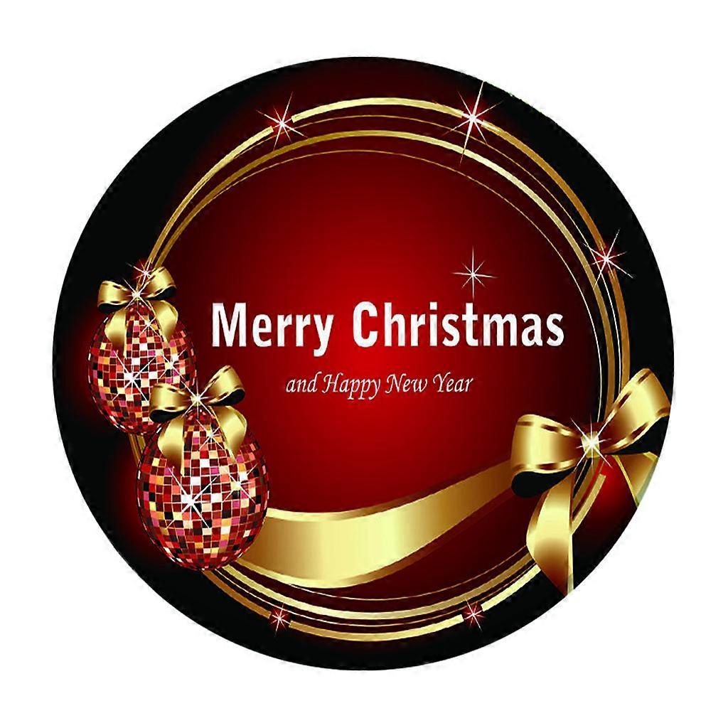 Christmas Theme Table to clean Polyester Tablecloth Round Dia 47" A