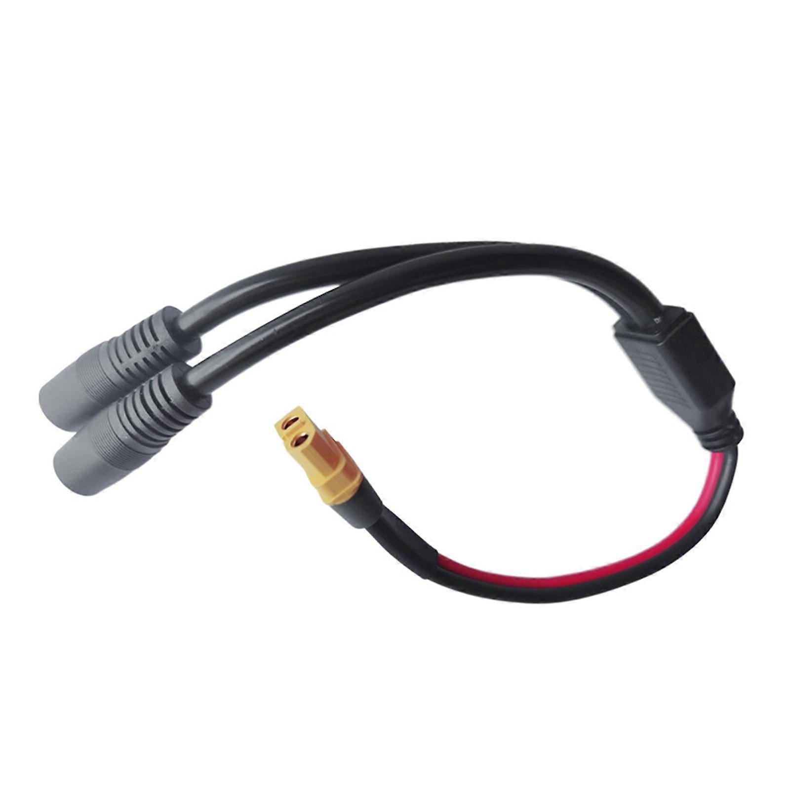 12AWG XT60 θηλυκό στο δίδυμο καλώδιο DC8mm 7.9x0.9mm για το σταθμό παραγωγής ηλεκτρικής ενέργειας και το ηλιακό πλαίσιο