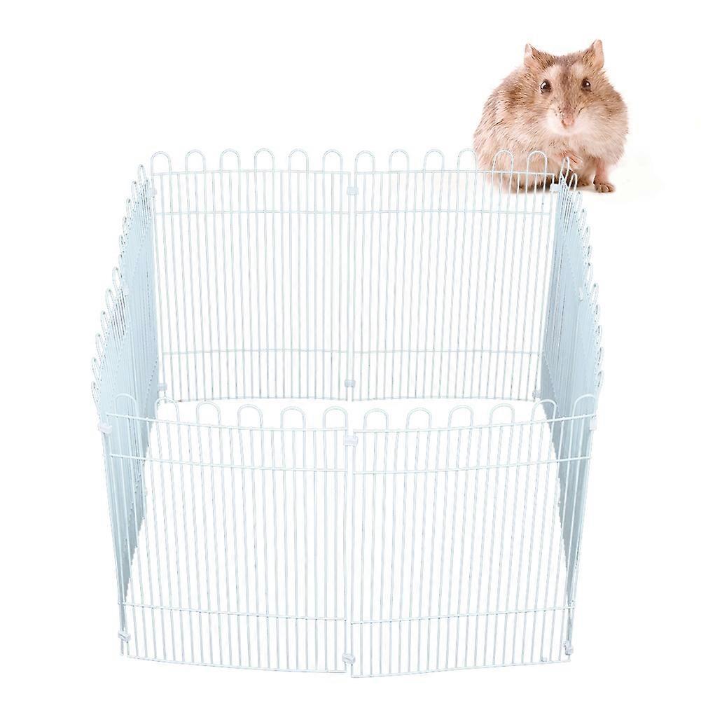 Small 12PCS Paint Coating Iron Net Hamster Fence Playpen Toy with 28PCS Plastic Buckle