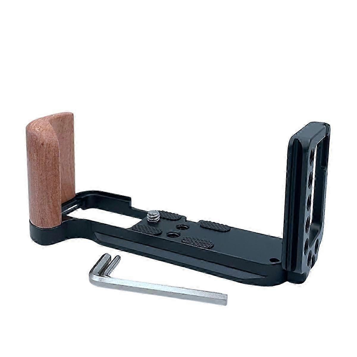 Handgrepp Quick Release Trä Kamera L Platta för XT30 II XT30 XT20 XT10 Kamera Grepp Handtag Svart JP