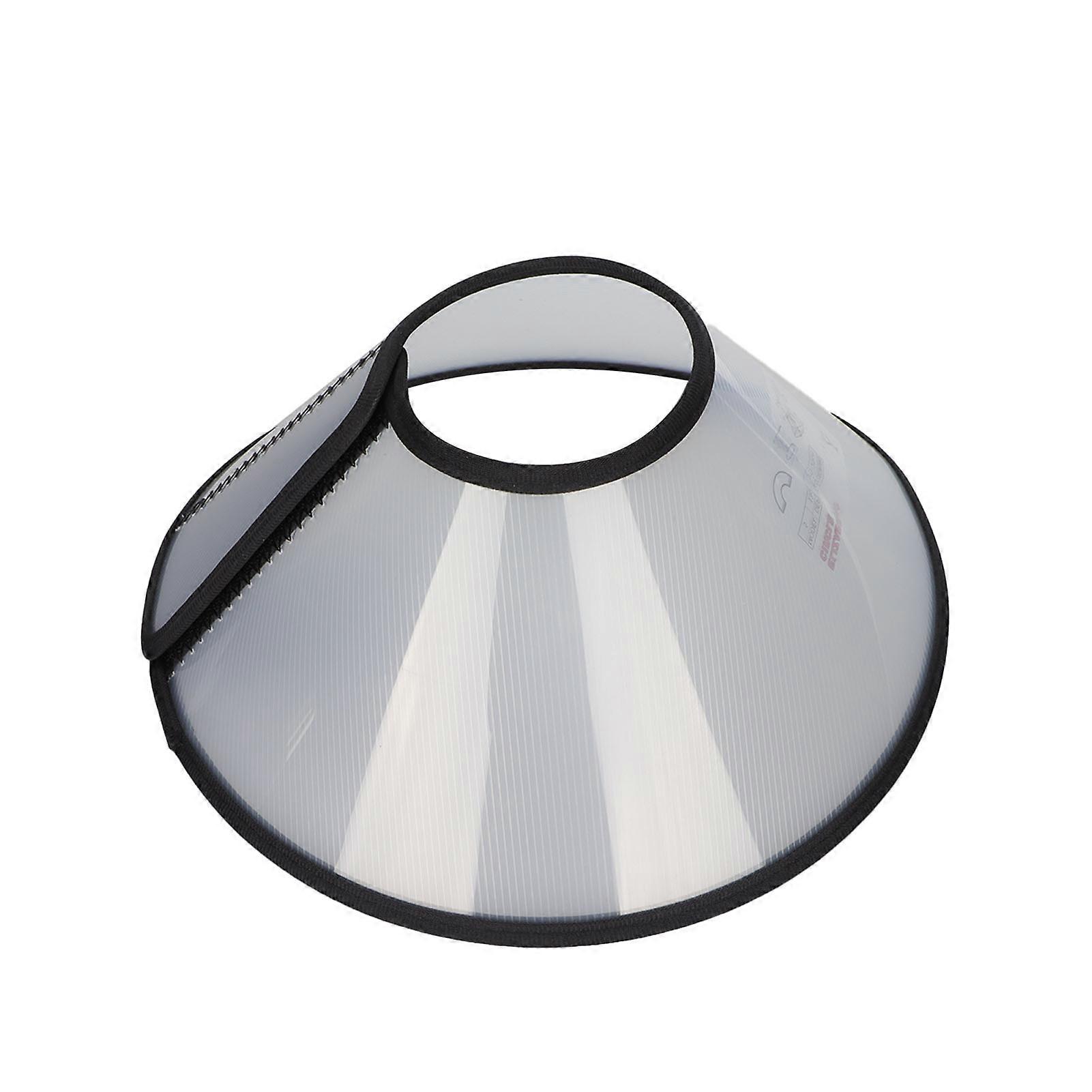 Adjustable Translucent Pet Cone Collar for Bite Prevention, Surgery Recovery, Soft Material, Durable Design, Multiple Sizes