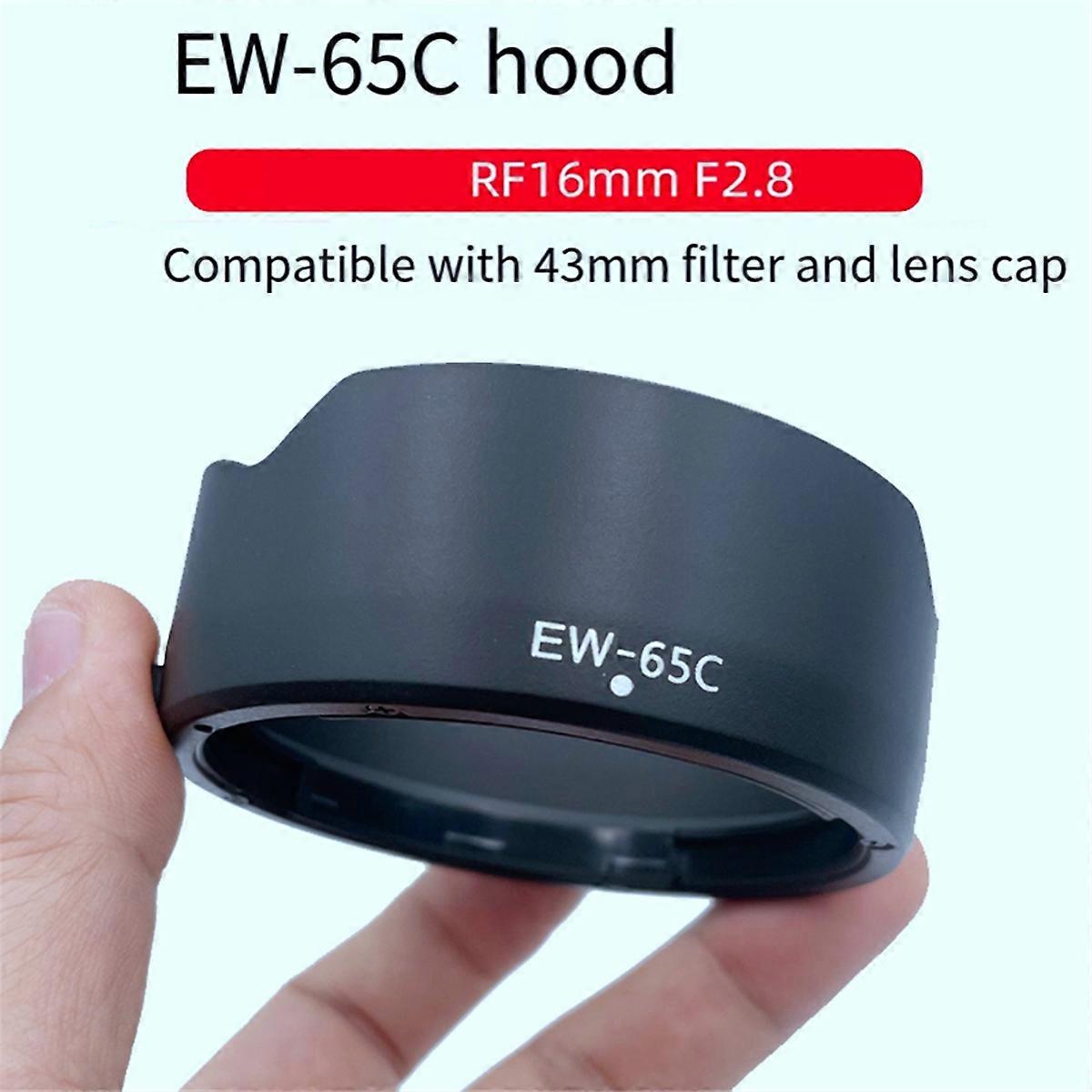 EW-65C Camera Lens Hood Shade for RF16mm F2.8 Lens Hood Avoid Surrounding Interference Lens Protecti