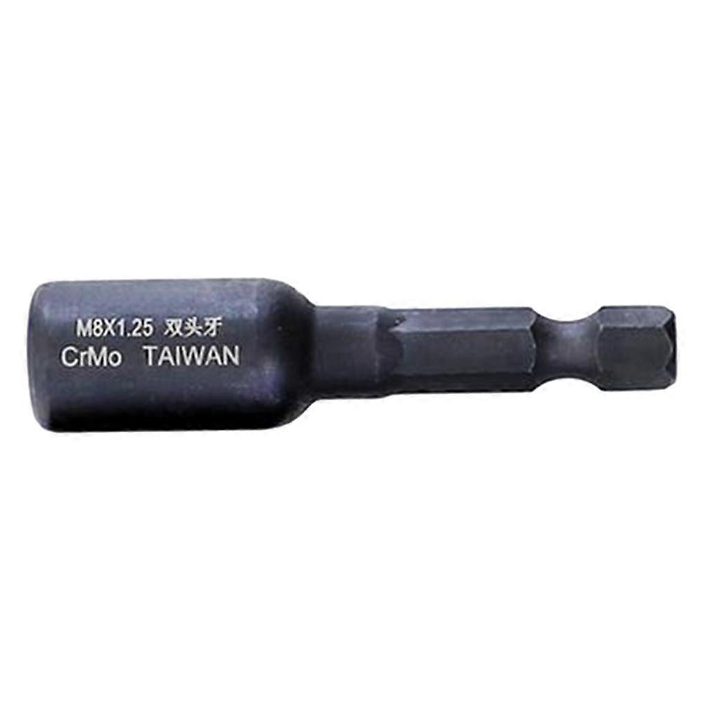Double Head Internal External Thread 1/4'' Hex Shank Drill Chuck Adapter A- M6