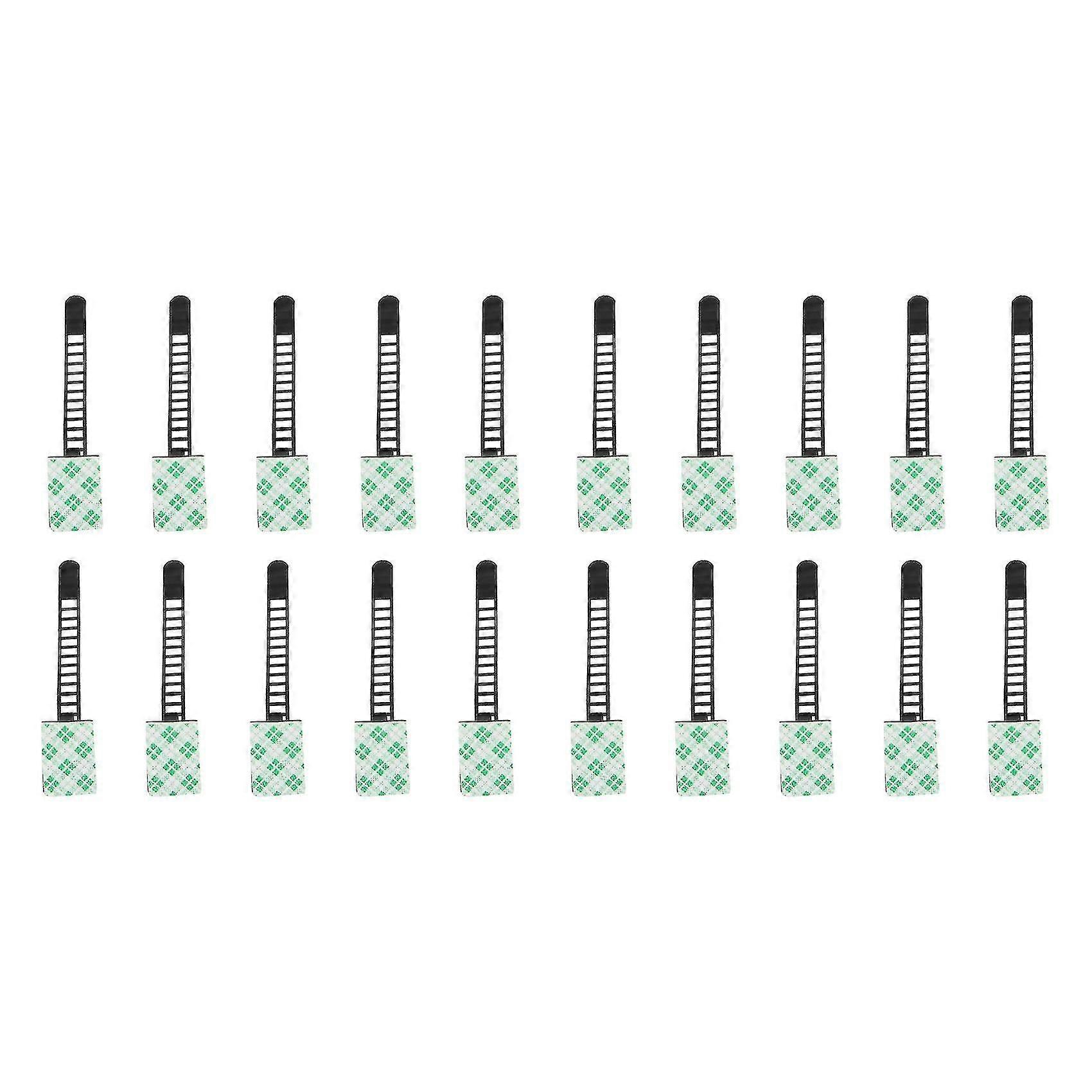 20pcs Sticky Adjable Wire Ties Cable Clips Cable Ties Fix Hold