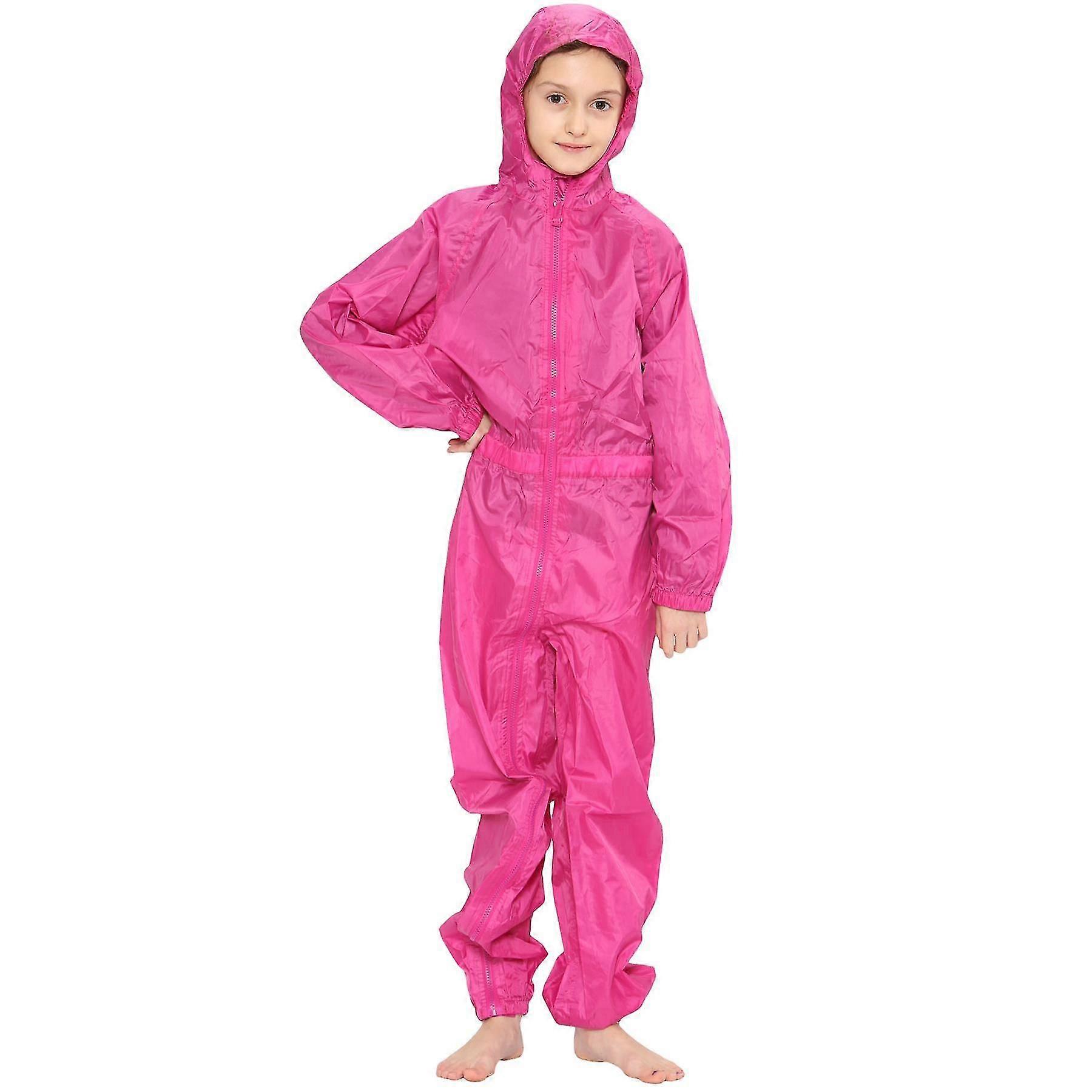Imperméable à capuche unisexe 2-3 ans Rose