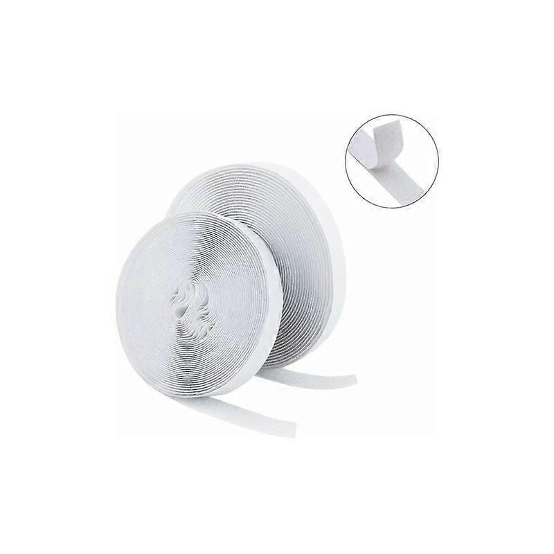Safe Eco-Friendly Self Adhesive Hook and Loop Tape, No Vestige Residue on Smooth Surfaces, Abrasion Resistant Heavy Duty Loop Strips for Indoor