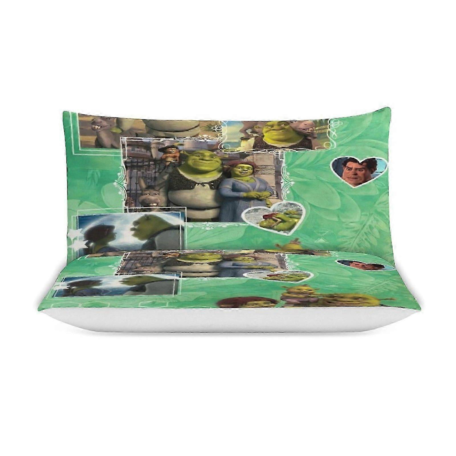 a2471 Lakan Shrek sängkläder set påslakan set tecknad tema barnrum lakan iip2471