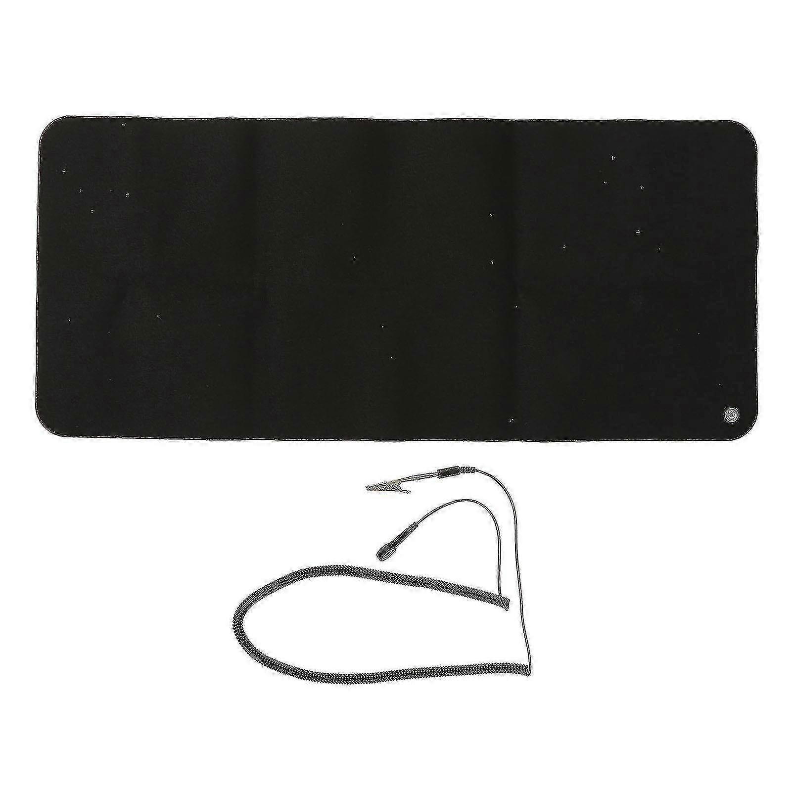 Στρώμα γείωσης Large Black Earthing - Μαξιλάρι γείωσης για θεραπεία ηλικιωμένων ποδιών, ανακούφιση από το άγχος