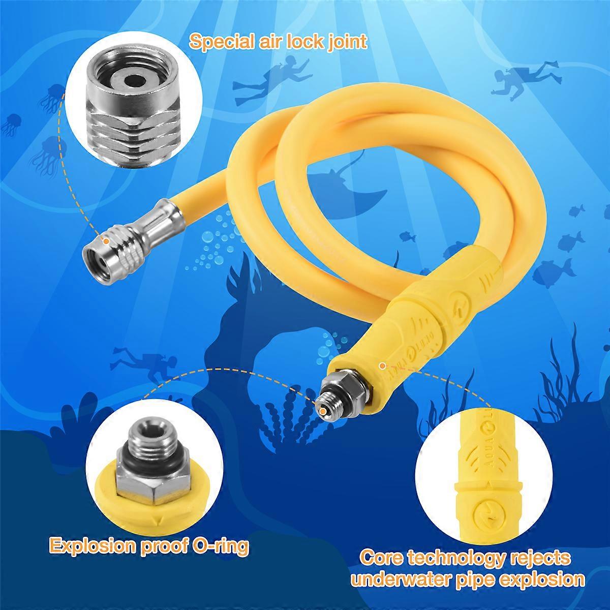 Scuba Diving BCD Medium Pressure Hose Scuba Diving Regulator