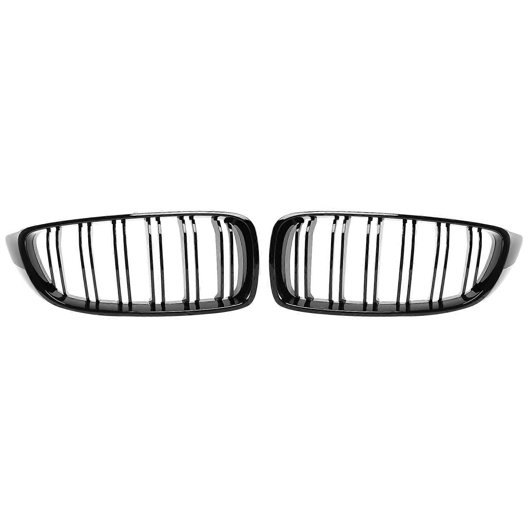 Front Grilles Kidney Grill Replacement for 4 Series Bright Black